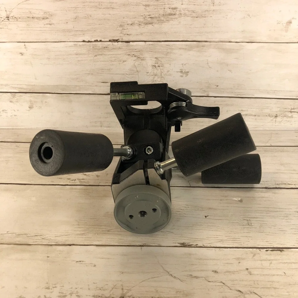 Manfrotto 029 3-Way Pan Tilt Tripod Head Made in Italy Professional Camera Mount